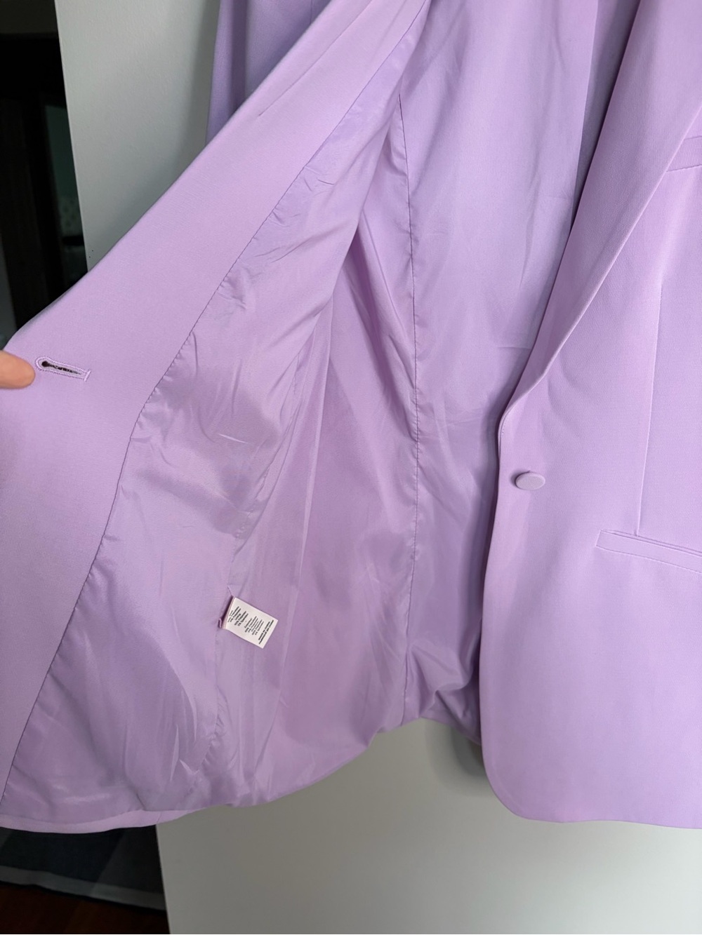 cinq a sept Khloe Blazer Rushed Sleeves Lavender - Picture 5 of 7